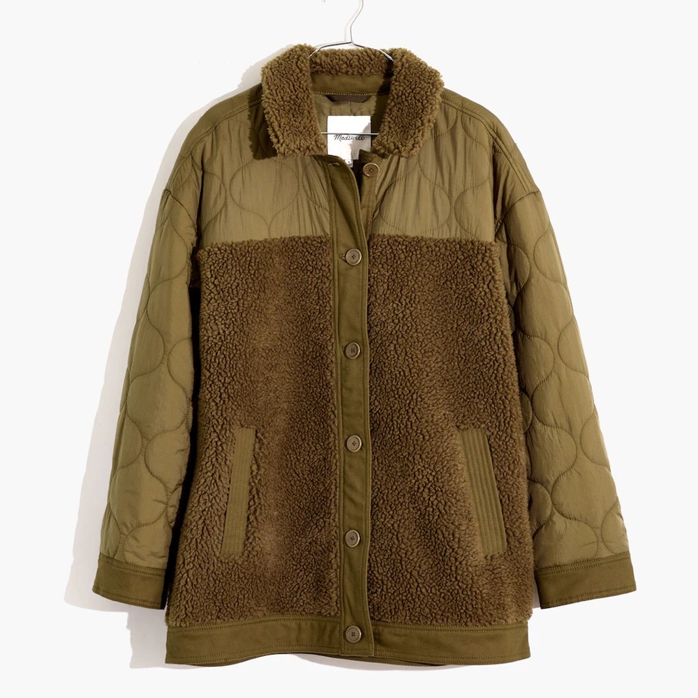 Madewell Hybrid Sherpa Jacket NWT - Picture 4 of 8